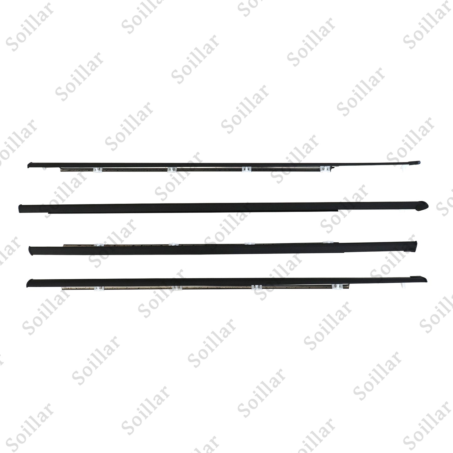 Outer Weatherstrip Door Belt Rubber Set Fits Honda Civic 4D Sedan 1992-1995