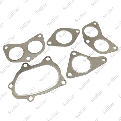 For Subaru Impreza WRX STi GT TURBO Up Down Pipe Exhaust Manifold Gasket SET