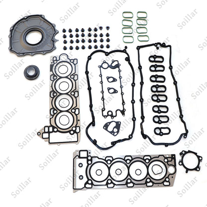 5.0L Engine Rebuild Gasket+Piston(w/rings)+Valve Kit For Jaguar Land Rover AJ133