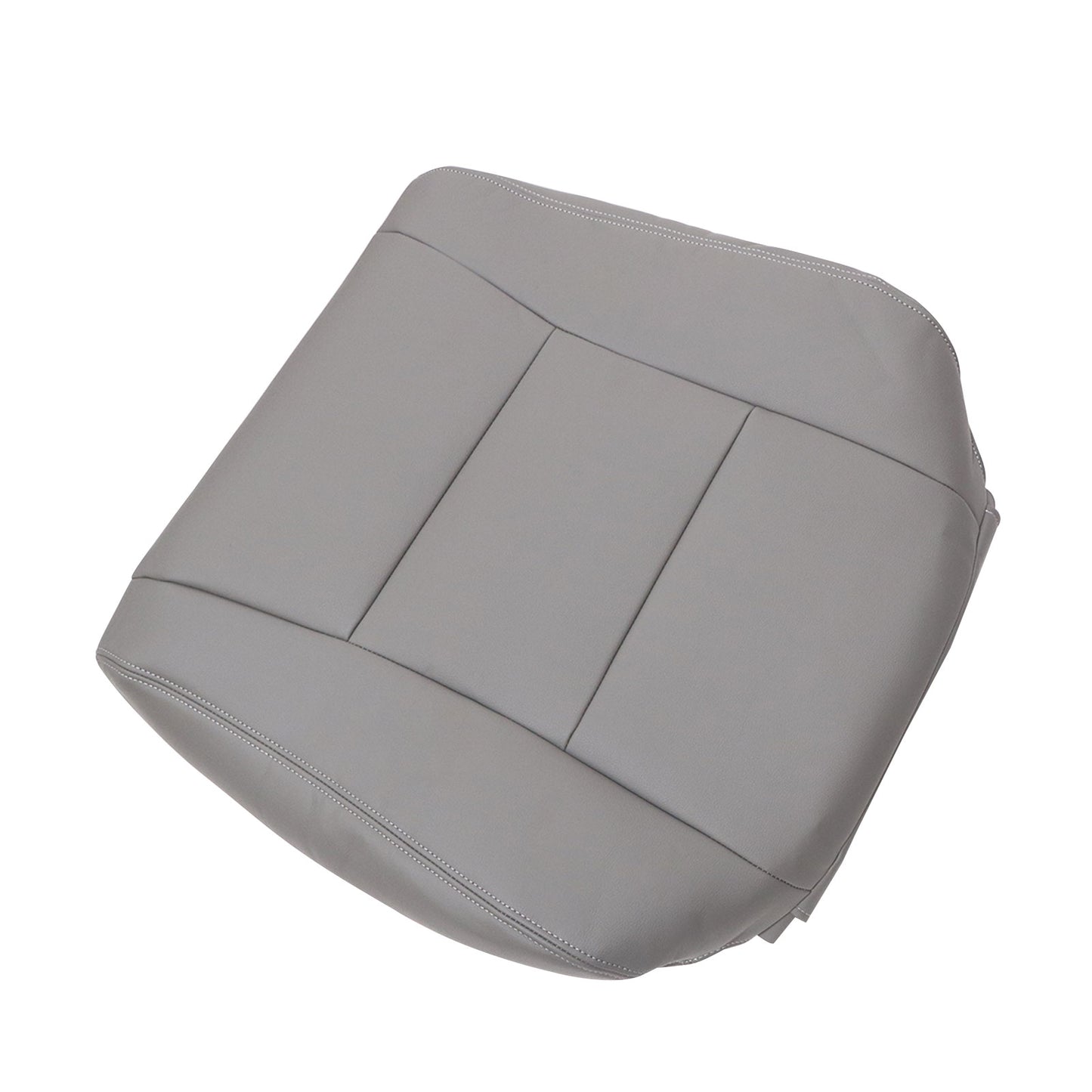 For 1998-2007 Toyota Land Cruiser Front Driver & Passenger Bottom & Top Leather Seat Cover Gray