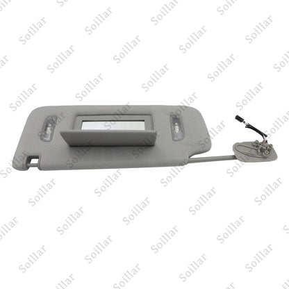 1X For Cadillac Chevrolet GMC 2015-19 Gray Left Driver Side Sun Visor W/ Light