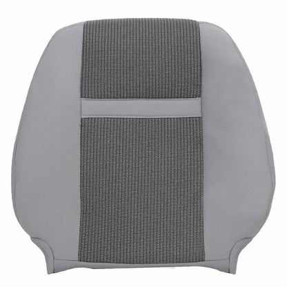 For 2006-2010 Dodge Ram 1500 2500 Front Driver & Passenger Bottom & Top Cloth Seat Cover Light Gray