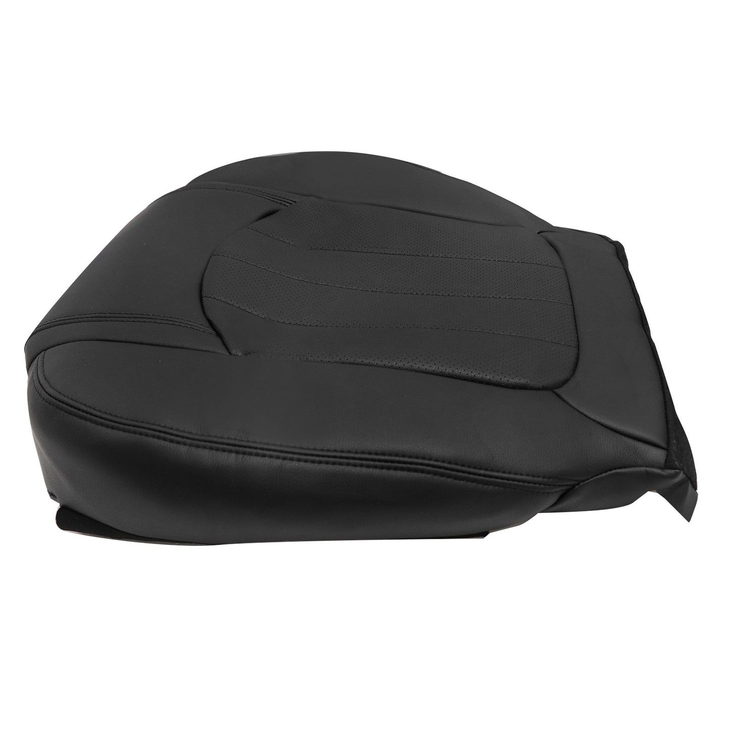 For 2008-2012 Buick Enclave 4-Door Driver Bottom Leather PERF Seat Cover Black