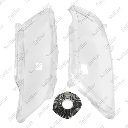 Pair Front Headlight Headlamp Lens Covers Left&Right For Lincoln MKX 2014-2018