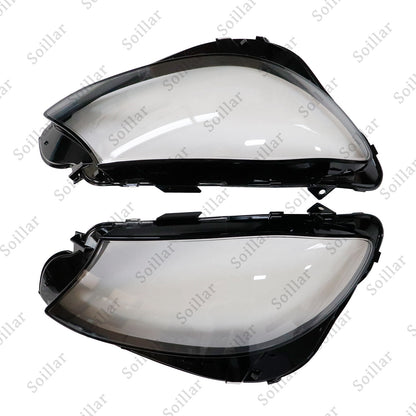 2x Headlight Lens Cover Shell For 2016-2023 Mercedes Benz E Class W213 E300 E450