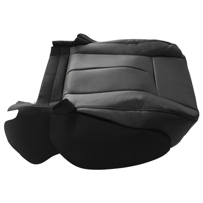 For 2007-2014 Ford Expedition Limited Front Driver & Passenger Bottom & Top Leather Seat Cover Black