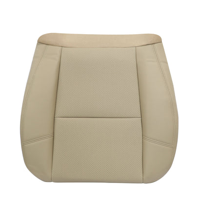 For 2007-2014 Cadillac Escalade Front Driver & Passenger Bottom & Top Perforated Leather Seat Cover Tan