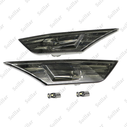 Smoked Side Marker Lamp Turn Signal Light W/ Led Bulbs for Honda Civic 2016-2021