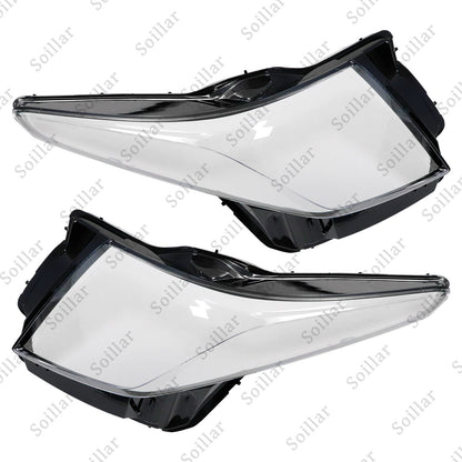 Fits Cadillac ATS 2013 2014 2015-2017 2018 Pair Headlight Lamp Cover Lens Shell