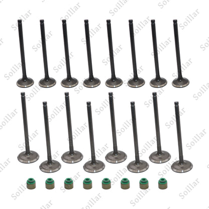 Fits Kia Accent Veloster Rio Soul 1.6L Intake & Exhaust Valves + Steam Seals