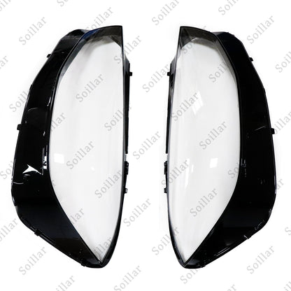 For Mercedes-Benz S-Class W222 2021-2023 Front LH+RH Headlight Lens Cover Pair
