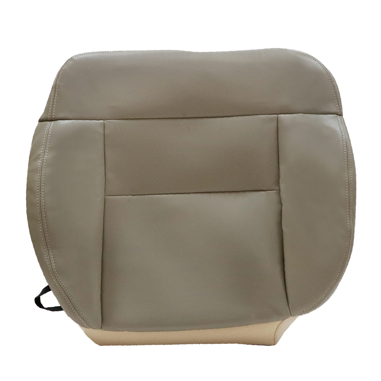 Front Driver & Passenger Bottom & Top Leather Seat Cover Tan 2004-2008 For Ford F-150 Lariat XL XLT STX FX4