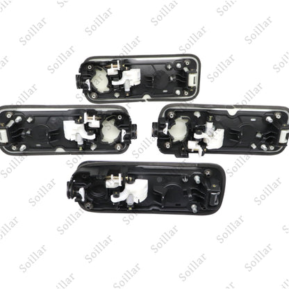 4Pcs Fits 2015-2020 Ford F-150 F150 Ingot Silver Door Handles Front and Rear Set