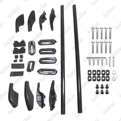 Black Roof Rack Roof Rail For Land Cruiser LC100 1998-2006 Rail Rack Aluminum