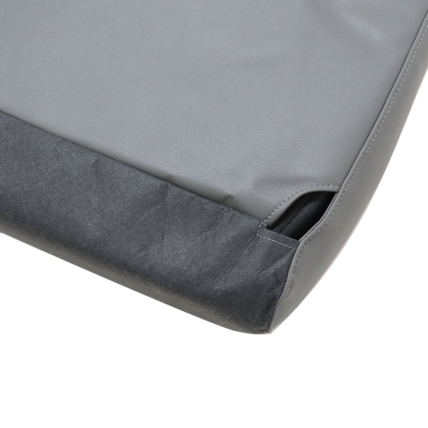 For 2001-2007 Ford F250 F350 F450 F550 Driver Bottom Leather Seat Cover Gray US