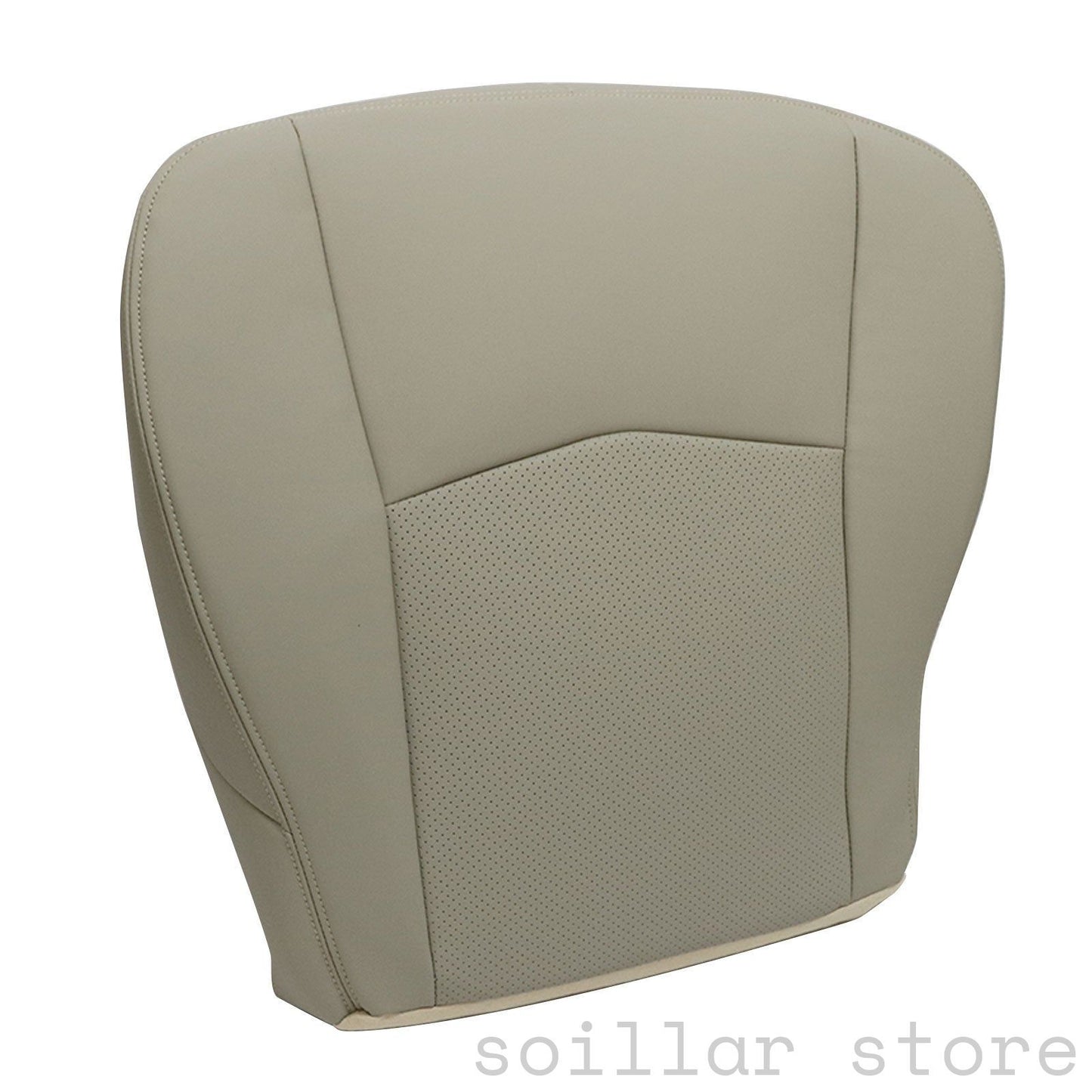 For 2004-2005 Cadillac SRX Driver Bottom Perforated Leather Seat Cover Light Tan
