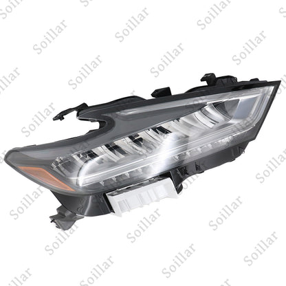 For Nissan Maxima 2019 2020 2021 Headlight LED Housing Chrome Passenger RH Side