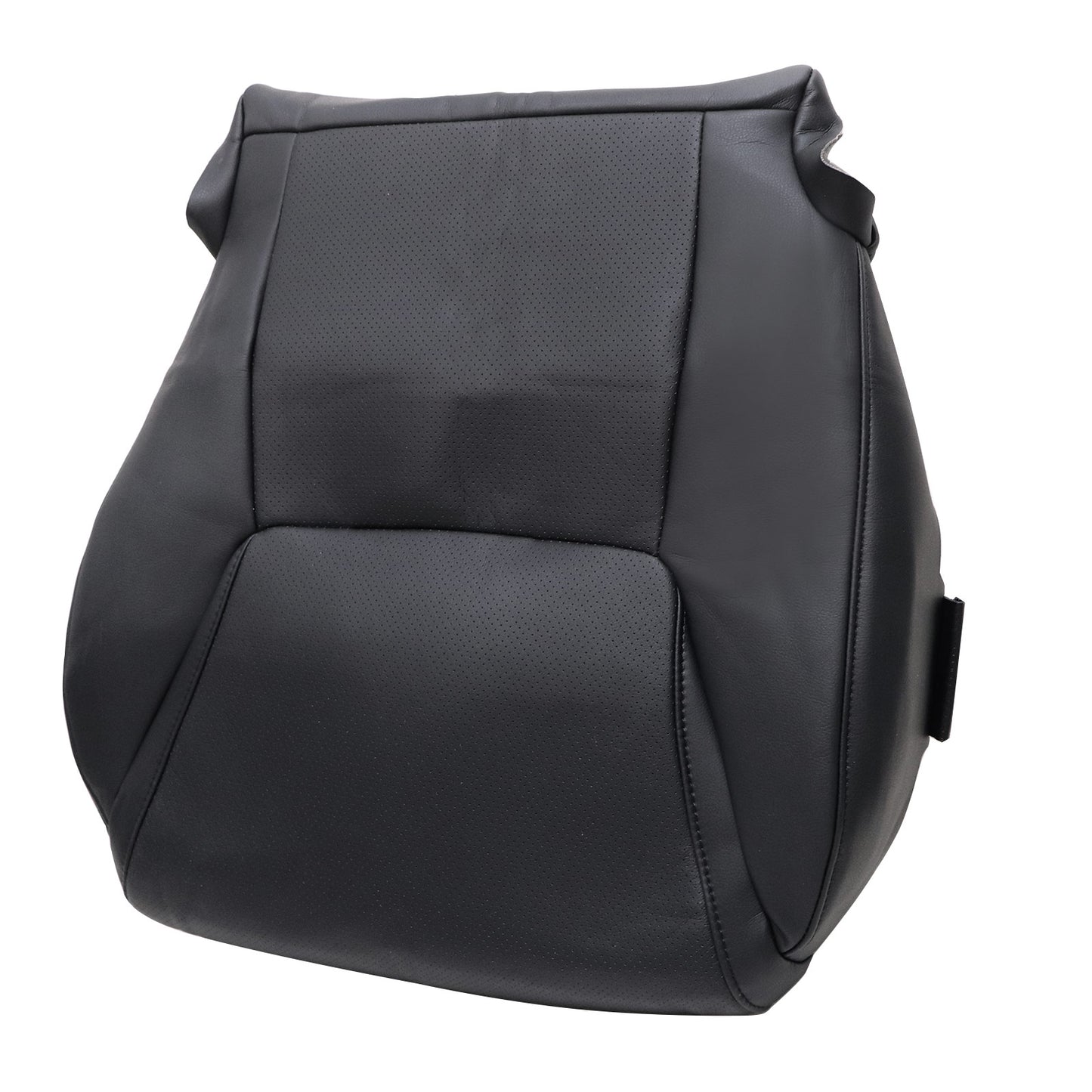 For 2008-2015 Lexus LX570 Driver & Passenger Side Bottom Perforated Leather Seat Cover Black