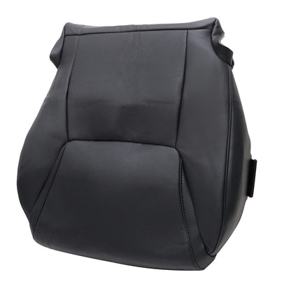 For 2008-2015 Lexus LX570 Driver & Passenger Side Bottom Perforated Leather Seat Cover Black
