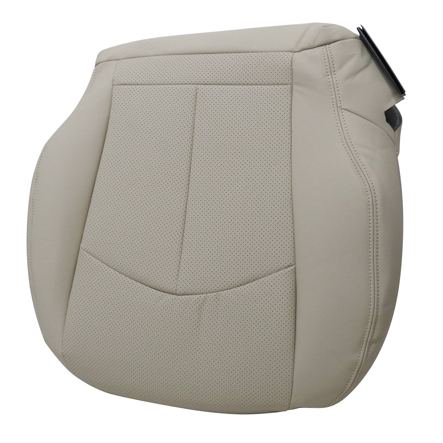 For 2003-2009 Mercedes Benz E63 E280 E300 E320 E350 E500 E550 Driver & Passenger Bottom PERFORATED Leather Seat Cover Light Tan