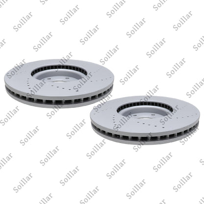 2X For Mercedes G63 AMG 2019 - 2023 Front Brake Discs Rotors 4634210500