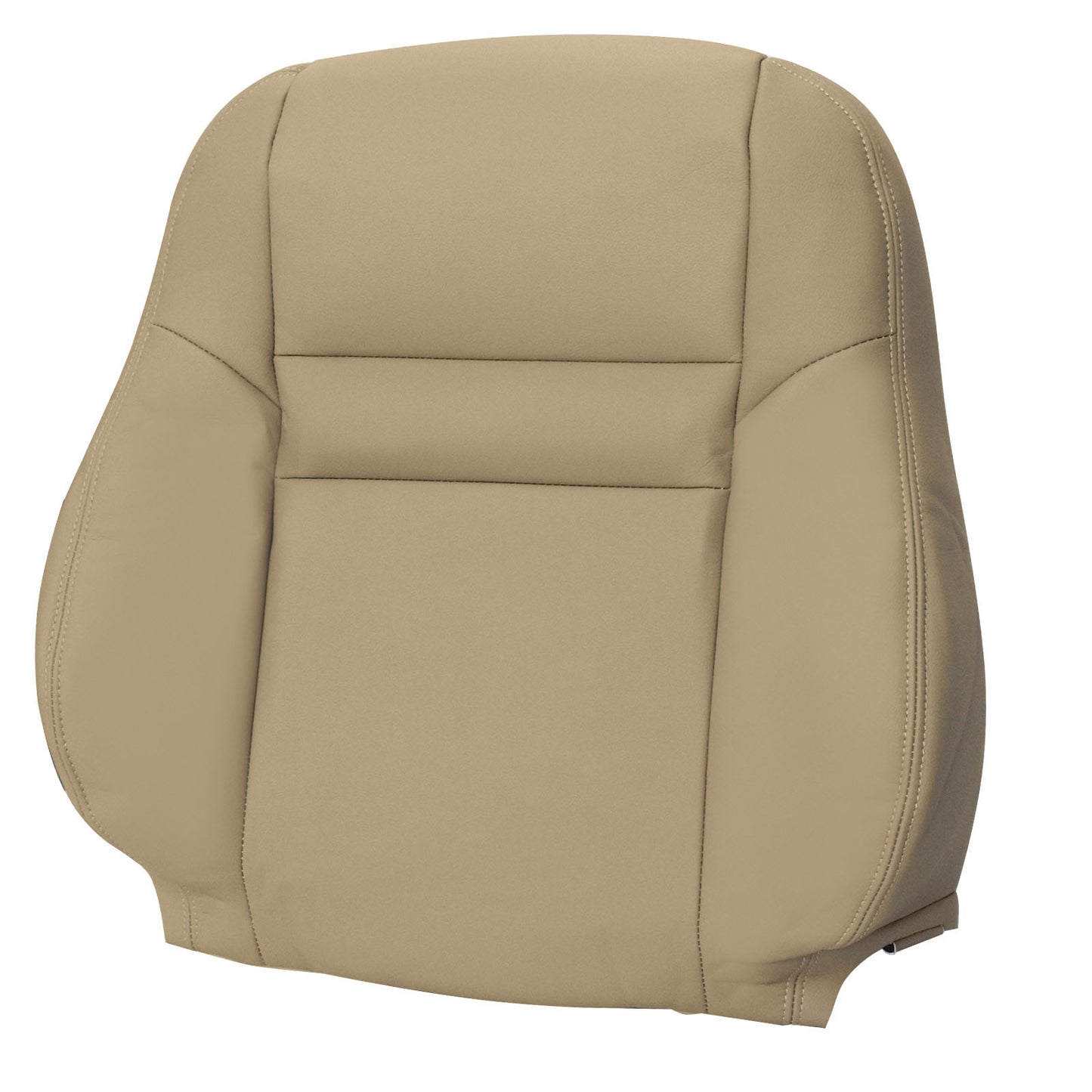 For 2003-2007 Honda Accord 4DR Front Driver & Passenger Bottom & Top Leather Seat Cover Tan