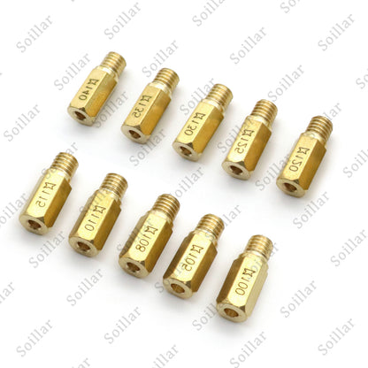 Carburetor 10Pc Slow Jets/Pilot Jet Kit+30Pc Main Jets For PWK Keihin OKO Carbs