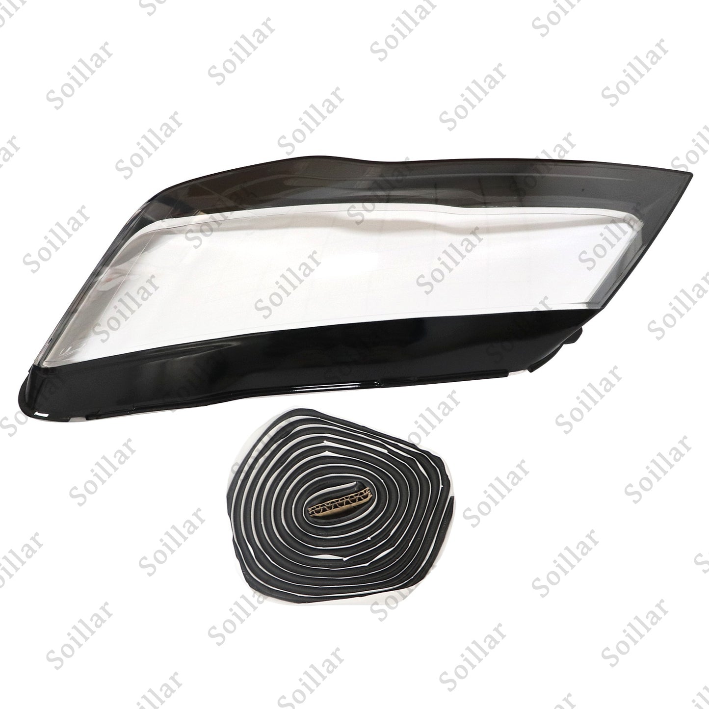 1x Front Left Headlight Clear Lens Shell+ Seal Glue For Audi A7 S7 RS7 2012-2015