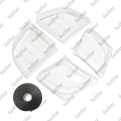 Front Headlight Clear Lens Housing + Seal Glue Set For Lexus LX470 1998-2007
