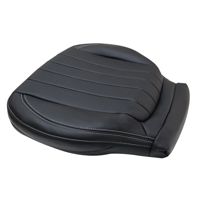 For 2017-2020 Mercedes Benz E300 E350 E400 E450 Driver Bottom Leather Seat Cover Black