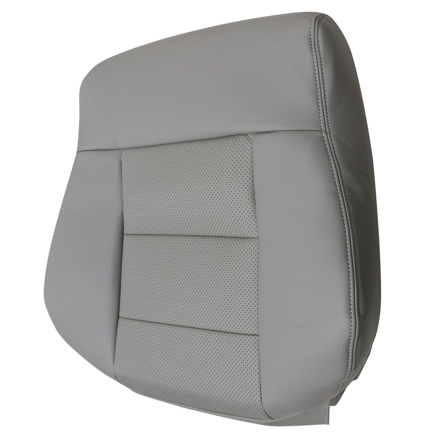For 2010-2016 Mercedes Benz E200 E250 E300 E350 Passenger Top Replacement Leather Seat Cover Gray