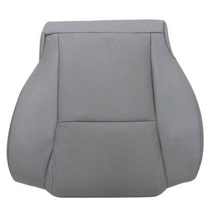 For 2007 to 2013 Toyota Sequoia Tundra Driver & Passenger Bottom Perforated Leather Seat Cover Gray
