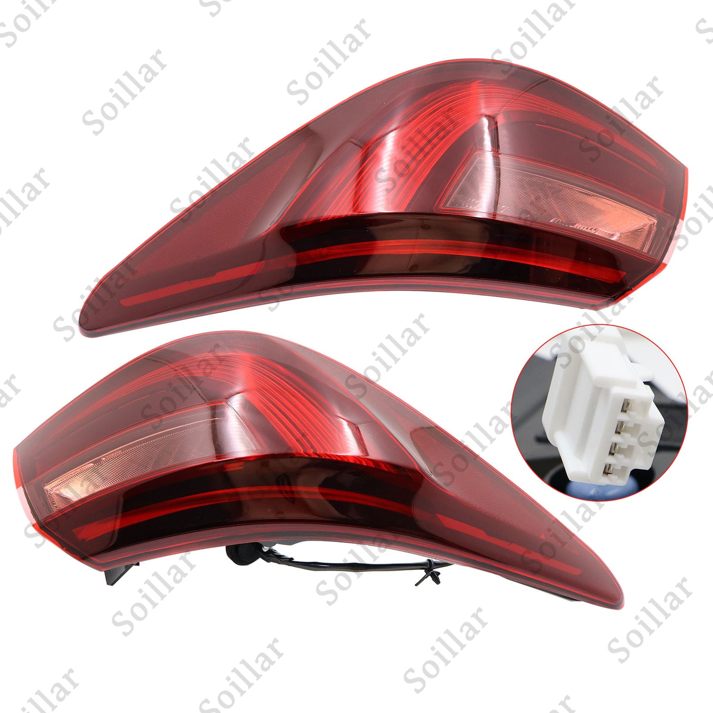 2Pcs L + R Tail Light Rear LED Lamp For 2018 2019 2020 2021 Infiniti Q50 US