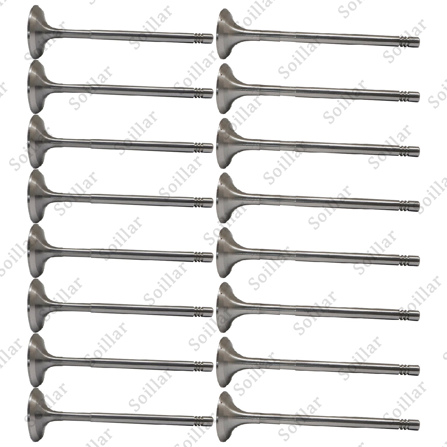 8x Intake Valves + 8x Exhaust Valves For Mercedes M271 W204 W212 C200 C250 E200