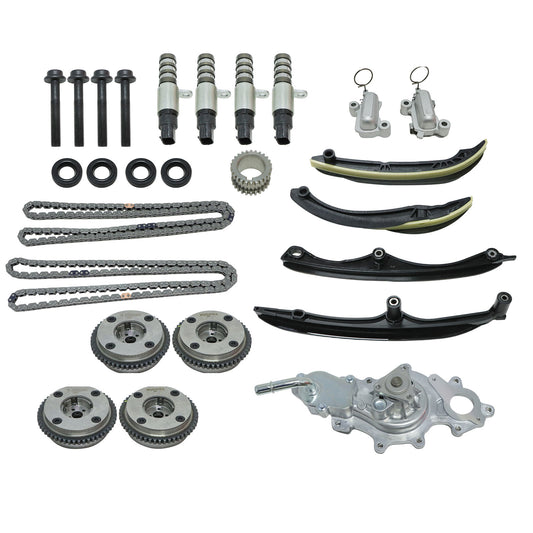 Timing Chain Kit Cam Gear VVT Valve Water Pump Fits Ford F-150 Turbocharged 3.5L