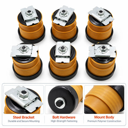 6PCS Body Mount Bushing For 2008-2016 Ford F250 F350 F450 F550 Super Duty