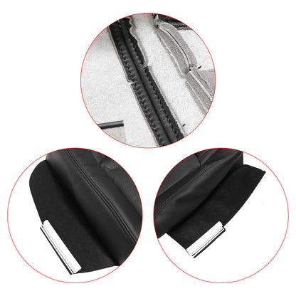 For 2008-2012 Buick Enclave Driver & Passenger Bottom Leather Seat Cover Black