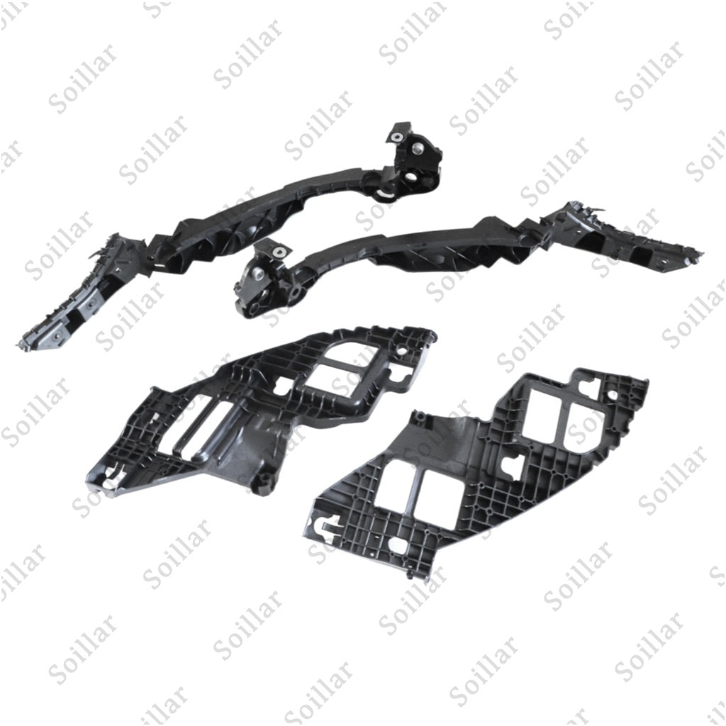 4Pcs For 2010-2013 Volkswagen Golf GTI Black Bumper Bracket Left+Right