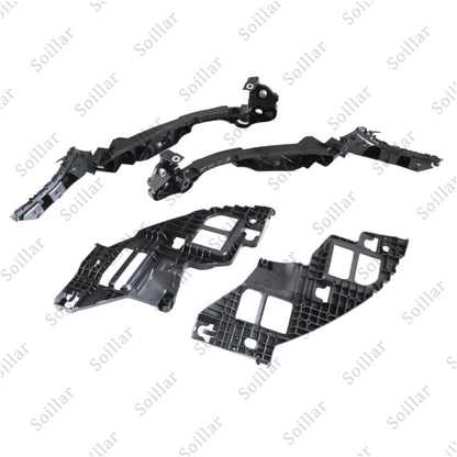 4Pcs For 2010-2013 Volkswagen Golf GTI Black Bumper Bracket Left+Right