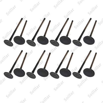 1.8L 2.0L Engine Intake & Exhaust Valve Kit For 11-17 Hyundai Kia L4 DOHC 16V