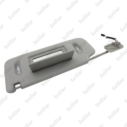 1X For Cadillac Chevrolet GMC 2015-19 Gray Left Driver Side Sun Visor W/ Light