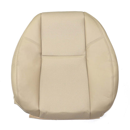 For 2007-2014 Cadillac Escalade Front Driver & Passenger Bottom & Top Perforated Leather Seat Cover Tan