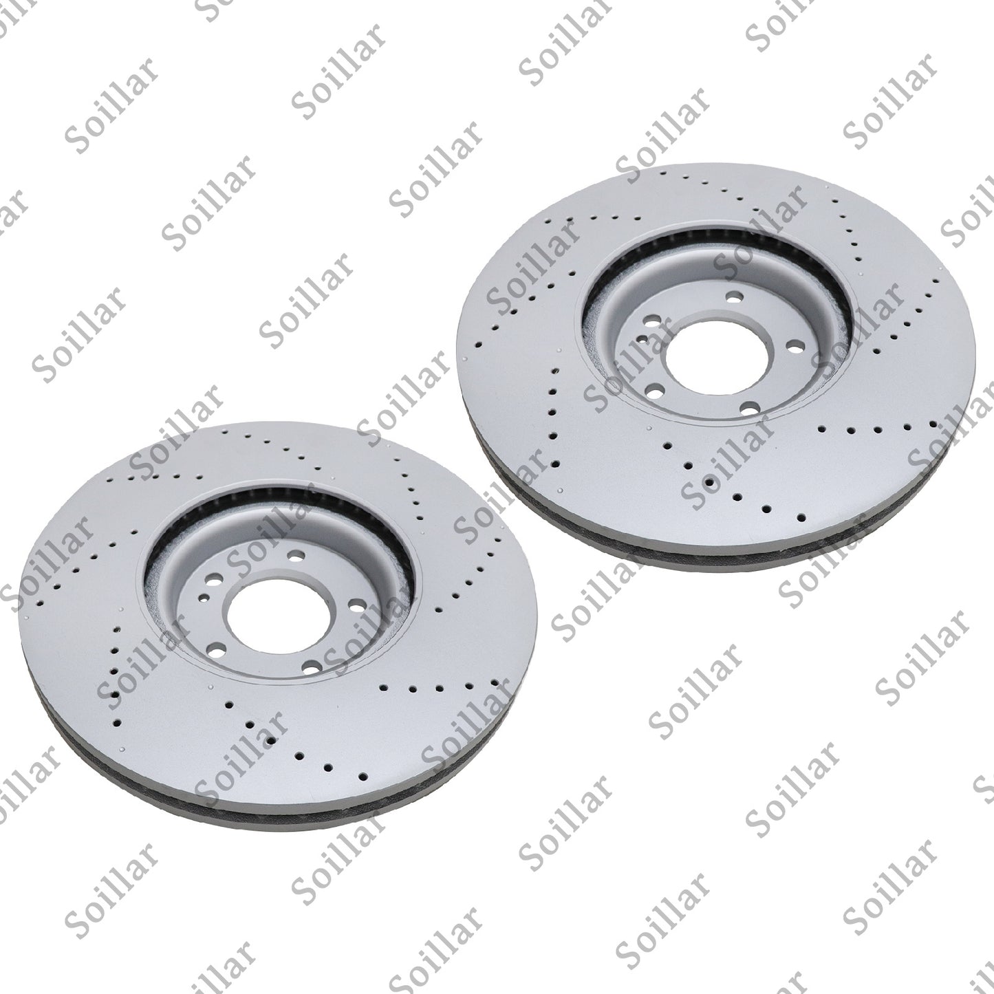 2X For Mercedes G63 AMG 2019 - 2023 Front Brake Discs Rotors 4634210500