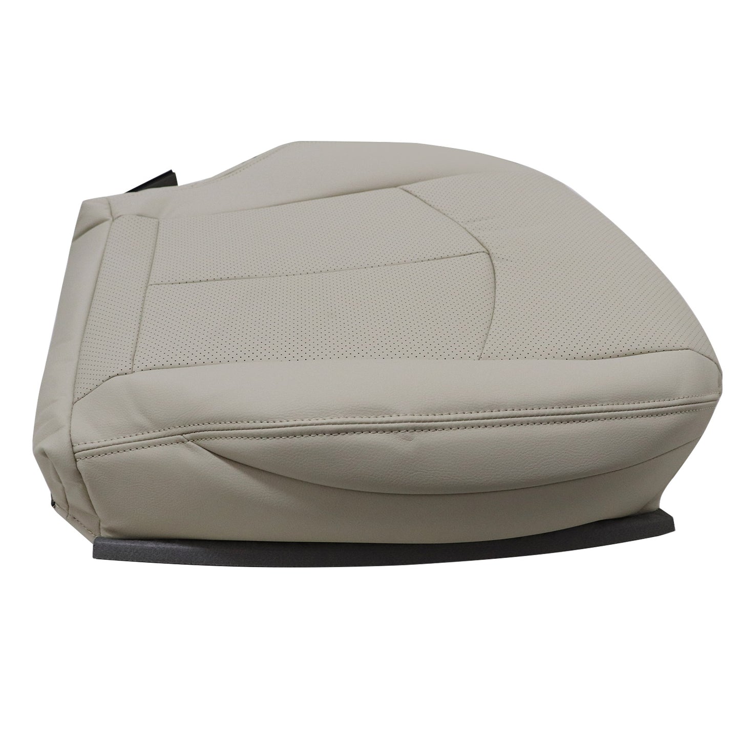 For 2003-2009 Mercedes Benz E63 E280 E300 E320 E350 E500 E550 Driver & Passenger Bottom PERFORATED Leather Seat Cover Light Tan