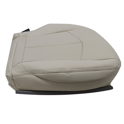 For 2003-2009 Mercedes Benz E63 E280 E300 E320 E350 E500 E550 Driver & Passenger Bottom PERFORATED Leather Seat Cover Light Tan