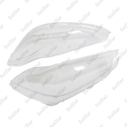 Pair Clear Headlight Lens Cover For Maserati Ghibli 4-Door 2014-2018 2019-2022