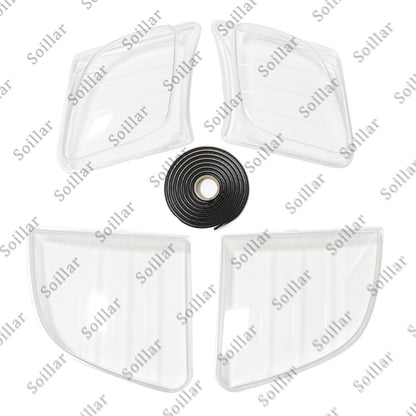 Front Headlight Clear Lens Housing + Seal Glue Set For Lexus LX470 1998-2007