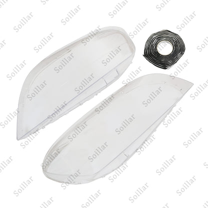 2x For Volvo XC60 2009-2013 Left+Right Front Headlamp Headlight Clear Cover Lens