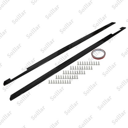 Gloss Black Side Skirt Panel Extension Lip Body for BMW G20 G28 M340i 2019-2024