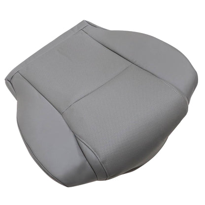 For 2007 to 2013 Toyota Sequoia Tundra Driver & Passenger Bottom Perforated Leather Seat Cover Gray